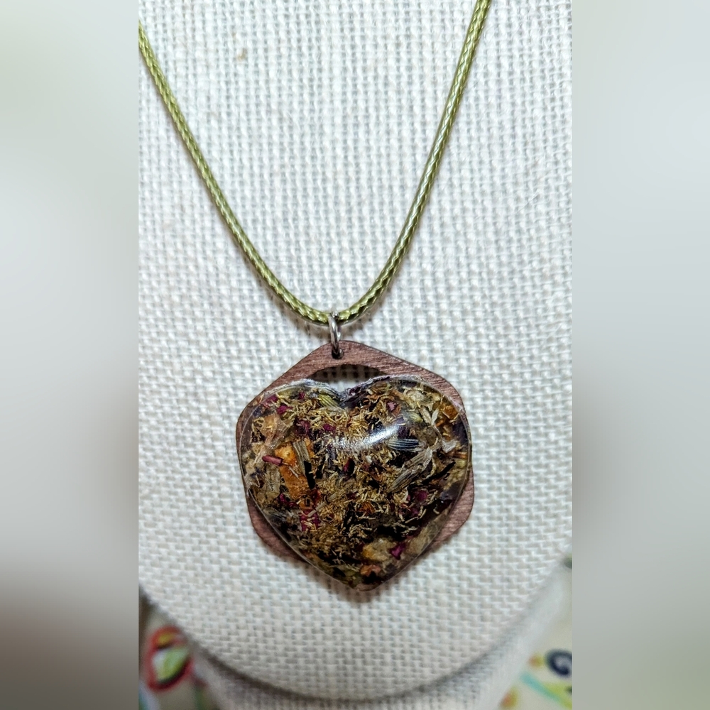 Gypsy herb pendant necklace